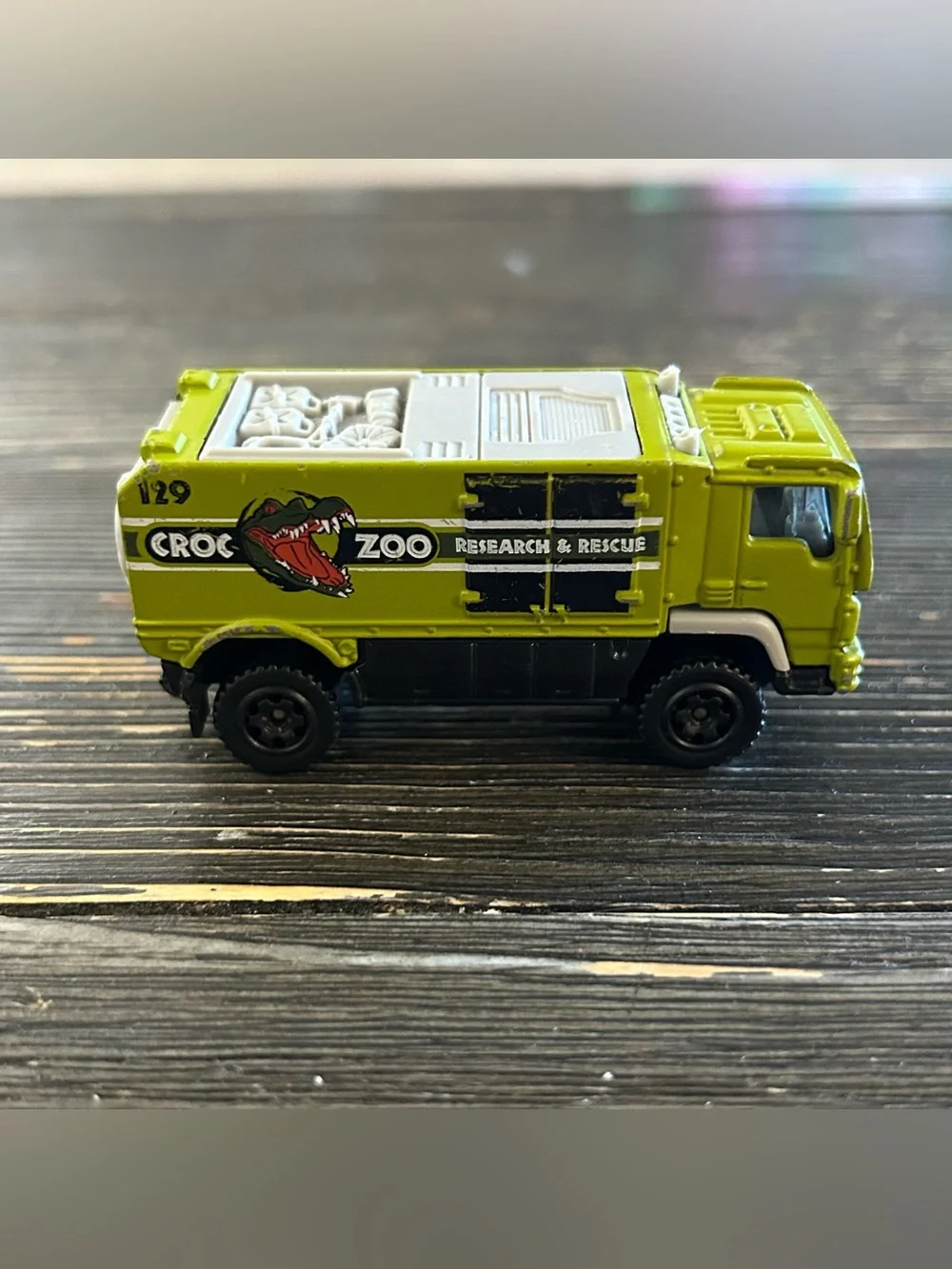 Matchbox Desert Thunder V16 MB712 2006 Mattel Croc zoo Green Truck Thailand 03
